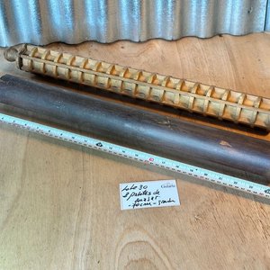 Lote anterior: 2 Palotes de amasar de 70 cm, de los grandes y pesados