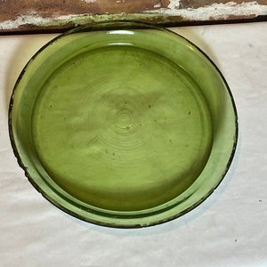 Fuente Redonda Vidrio Estilo Pyrex Verde 33 cm - imagen 3