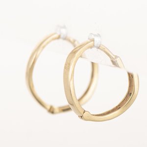 Par de Aros Criollos Oro 18k con Circones - imagen 2
