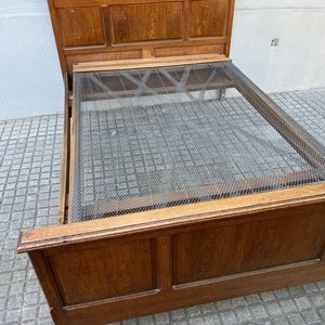 Cama de Roble Desarmable con Parrilla Elástica - imagen 5