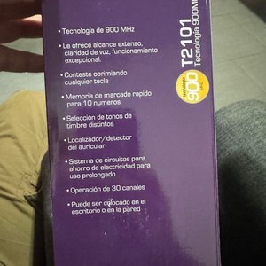 Teléfono Inalámbrico Vtech T2101 Tecnología 900 MHz Nuevo en Caja - imagen 3