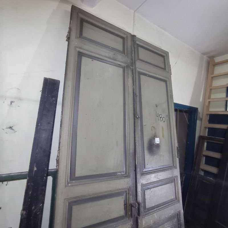 Puertas antiguas de tablero en pinotea para decoración - imagen 8