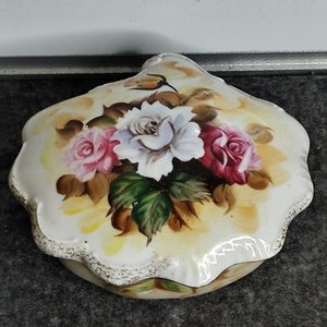 Alajero Japonés Cerámica Pintado a Mano con Rosas - imagen 3