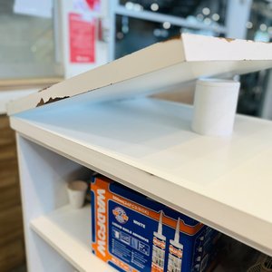 Mueble Exhibidor Doble Blanco de Madera y Vidrio - imagen 4