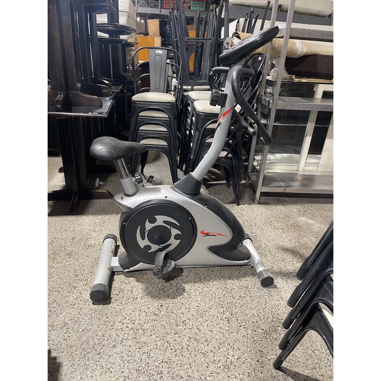 Bicicleta Ergométrica Winner Gris y Negra con Detalles