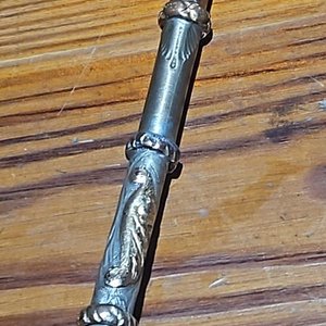 Bombilla de Plata y Oro para Mate con Grabados - imagen 2
