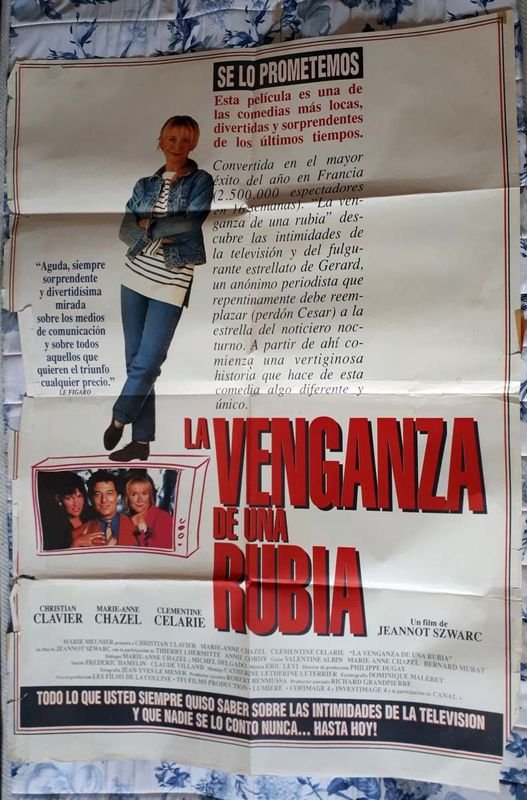 Poster Original "La Venganza de una Rubia" (1994) - Christian Clavier