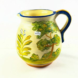 Lote anterior: Jarra de Cerámica Beige con Paisaje Pintado y Asa Azul