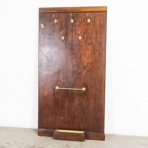 Panel Recibidor de Madera con Perchas y Paragüero de Bronce - imagen 1