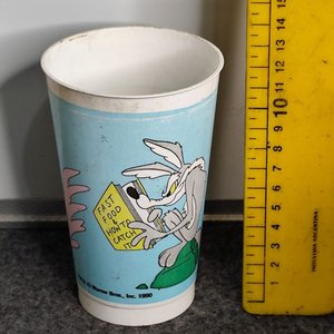 Vaso de Plástico "Mirinda Naranja" con El Correcaminos - Años 90 - imagen 1