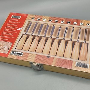Juego de 10 Gubias para Madera en Caja de Madera - imagen 1