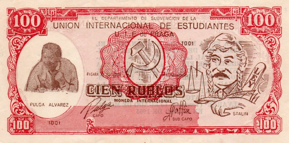 100 Rublos Unión Internacional de Estudiantes "Seminario de Integración Económica y Social Latinoamericana"