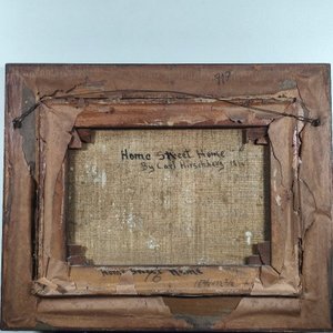 Oleo "Hogar Dulce Hogar" de Carl Hirschberg con Marco Dorado - imagen 8
