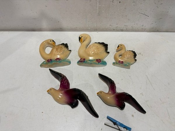 Adornos de Pájaros de Cerámica para Colgar