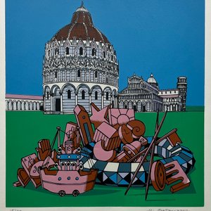Lote siguiente: Serigrafía "Sin Título" de Miguel Ángel Battegazzore, Edición 15/90