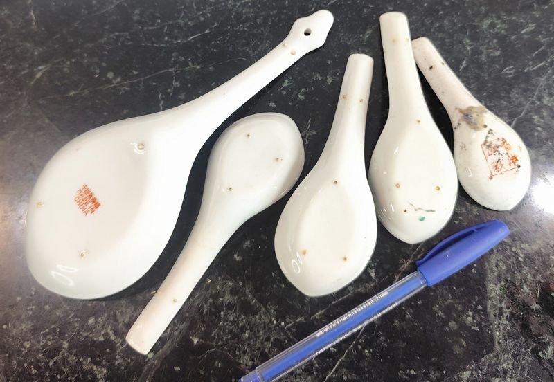 Colección de cucharas orientales en porcelana - imagen 4
