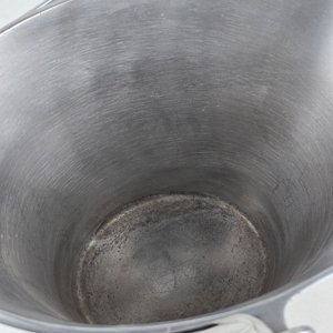 Champañera o Balde para Hielo de Peltre con Asa y Etiqueta "Pottery Barn" - imagen 5