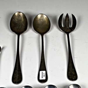 Conjunto de 8 Cubiertos Christofle: Cucharas de Helado, Servir y Pinza - imagen 5