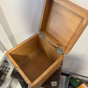 Mufla de Bronce con Caja de Madera Antigua - imagen 5