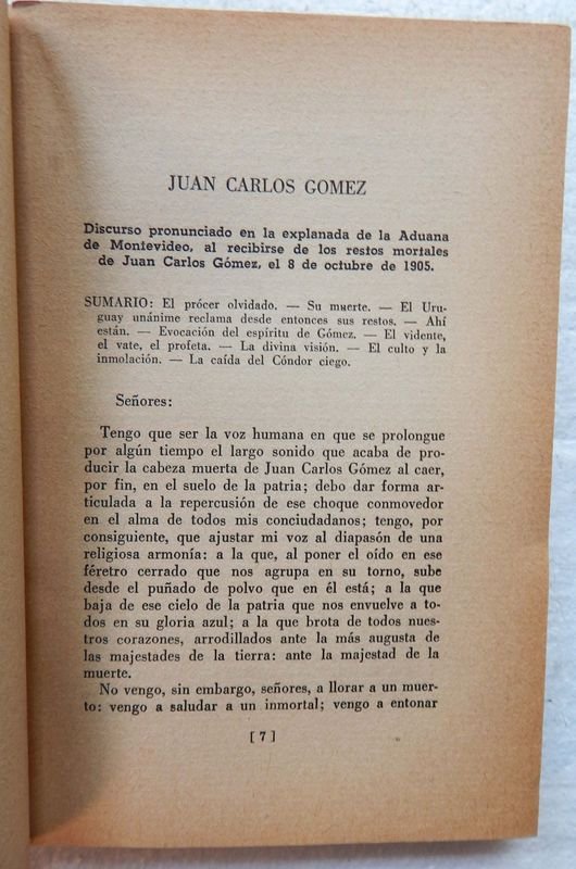 Libro de Conferencias y Discursos de Juan Zorrilla De San Martín - imagen 3