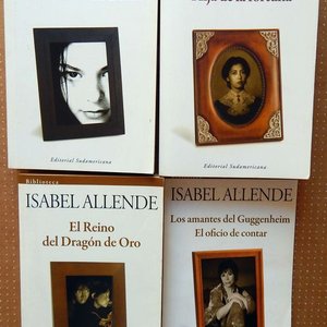 Lote siguiente: Lote de 4 Libros de Isabel Allende: La Ciudad de las Bestias, Hija de la Fortuna, El Reino del Dragón de Oro, Los Amantes del Guggenheim