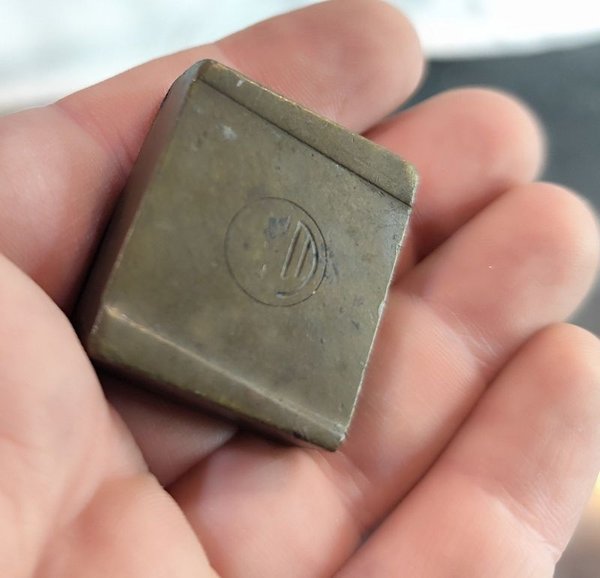 Alhajero en bronce o esmalte cloisonné con bandejita y estuche para caja de fósforos - imagen 7