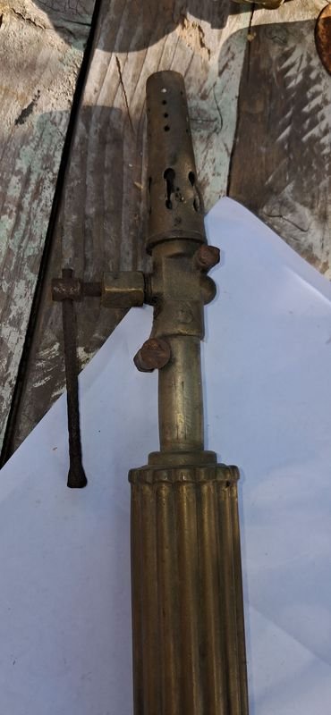 Soplete antiguo de bronce para venta - imagen 4