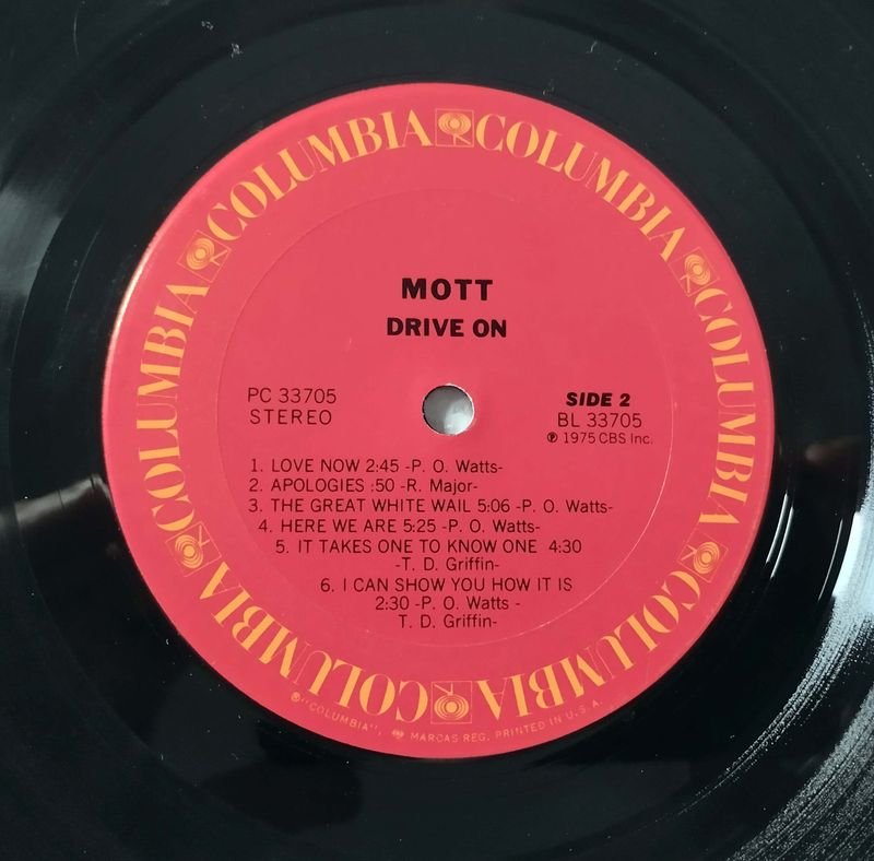 Vinilo LP MOTT: Drive On, 1975, Columbia - imagen 5