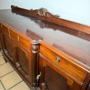 Aparador Antiguo Estilo Inglés en Madera Noble - imagen 5