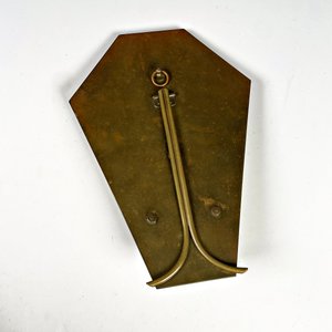 Pila Religiosa de Ónix con Placa de Bronce Firmada "C. Clement" - imagen 4