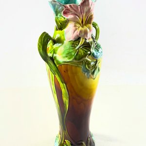 FLorero Art Nouveau floral asas laterales 39 cm - imagen 5