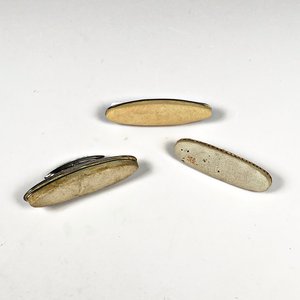 Tres Pulidores de Uñas (Polissoir) con Detalles en Plata y Baquelita - imagen 5