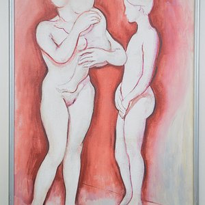 Lote anterior: Óleo sobre lienzo de Martha Nieves, firmado 1994, con marco