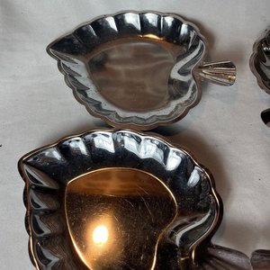 Set de 4 Copetineros Hoja en Acero Inoxidable - imagen 2