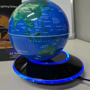 Globo Terráqueo Magnético Flotante con Luz LED Azul y Rotación 360° - imagen 6