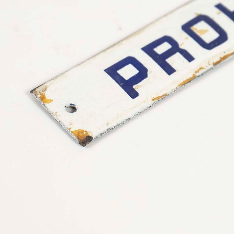 Cartelito esmaltado "Prohibido Salivar" - imagen 2