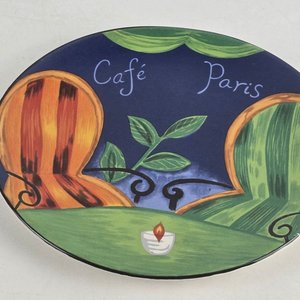 Par de Platos Decorativos "Café París" - imagen 2