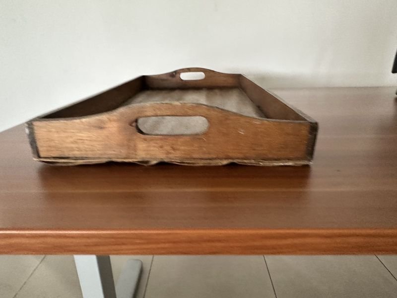 BANDEJA DE MADERA RÚSTICA - Accesorios para el hogar - imagen 3