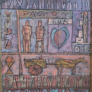 Cuadro "Vida y Pasión" de Pablo Peralta (40 x 32 cm) - imagen 2