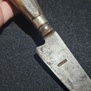 Cuchillo Antiguo Armería Nacional Hoja 14cm Cabo Original - imagen 6