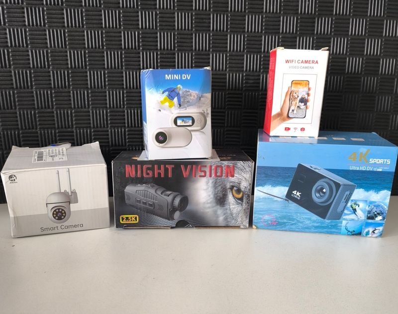 Lote de Cámaras: Seguridad, Deportivas, Visión Nocturna y WiFi