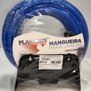 Manguera de Jardín Plaseohn Azul 20 Metros con Soporte y Punteros - imagen 2