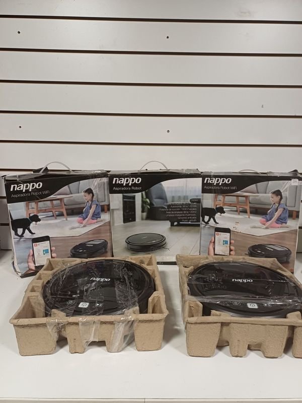 Lote de 5 Aspiradoras Robot Nappo WiFi Nuevas (No Funcionan)