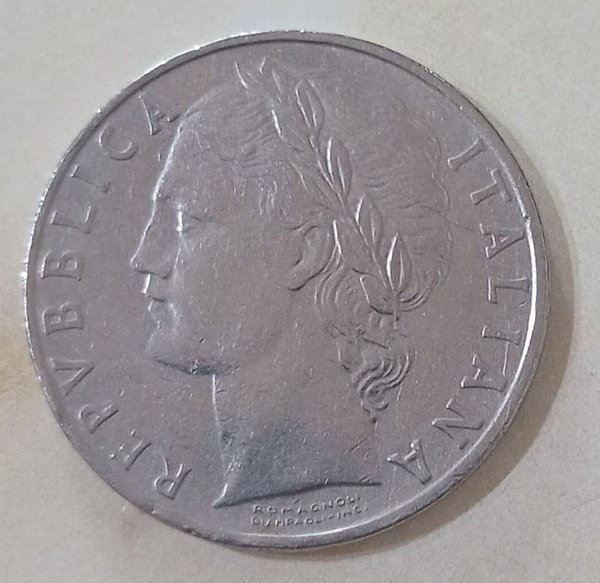 Moneda italiana de 100 Liras, año 1963 - imagen 2