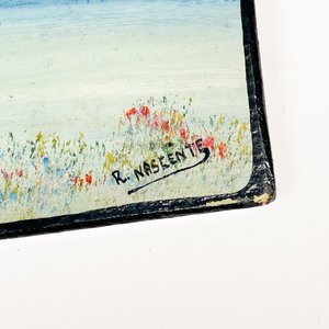 Dos Cuadros Óleo Paisajes Marinos Firmados R. Nascente - imagen 8