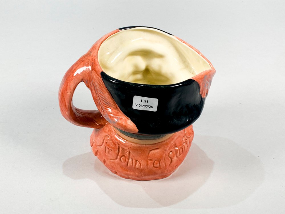 Jarra de porcelana Royal Doulton con motivo Sir John Falstaff - imagen 3