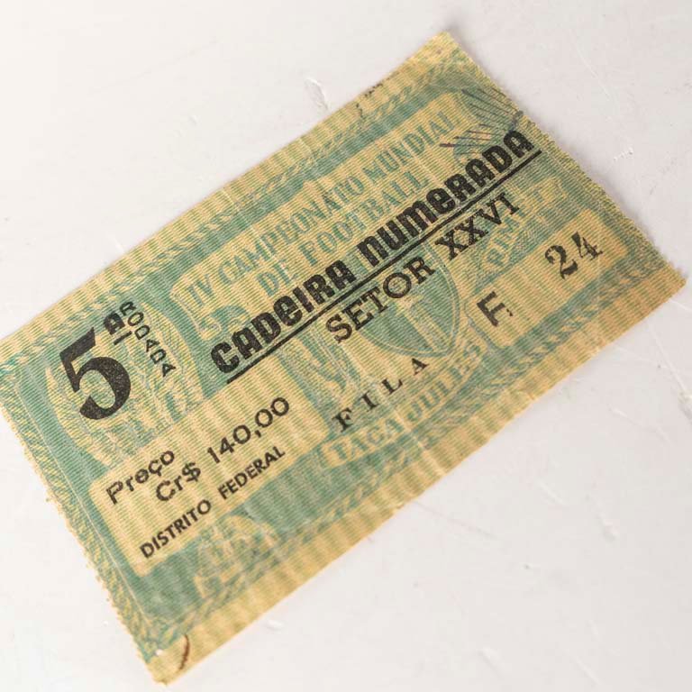 Entrada Mundial Brasil 1950 - Boleto de Entrada al Mundial de Fútbol 1950 - imagen 3