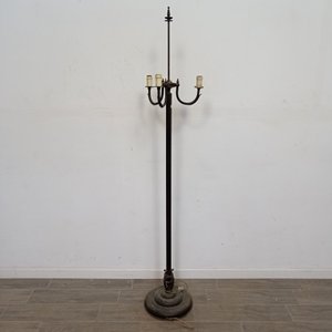 Lámpara de Pie Antigua de Bronce para Tres Luces - imagen 1