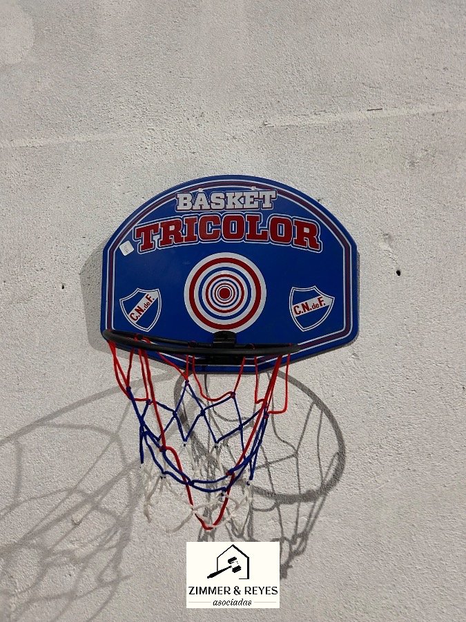 Tablero de Básquetbol Tricolor con Aro y Red