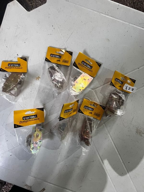 Lote de 7 Picaportes Planos U-Tools 3 Pulgadas